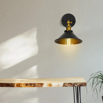 Aplique de pared DecorBites™ estilo loft industrial retro E27 para mesita de noche o salón