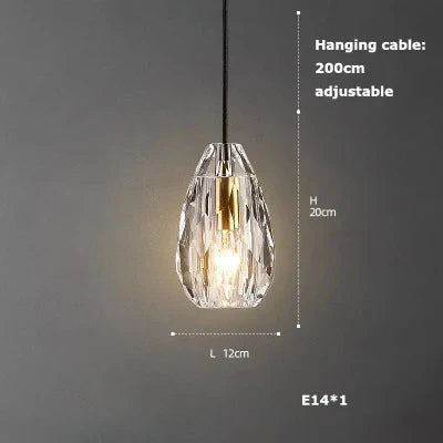 DecorBites™ Crystal LED Ceiling Chandelier - Dimmable Art Deco Pendant Light