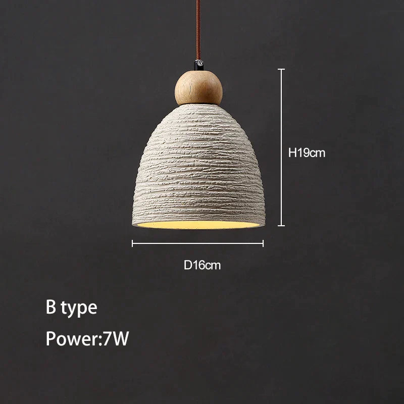 DecorBites™ Concrete Ceiling Hanging Pendant Chandelier for Bedroom, Restaurant, and Bar