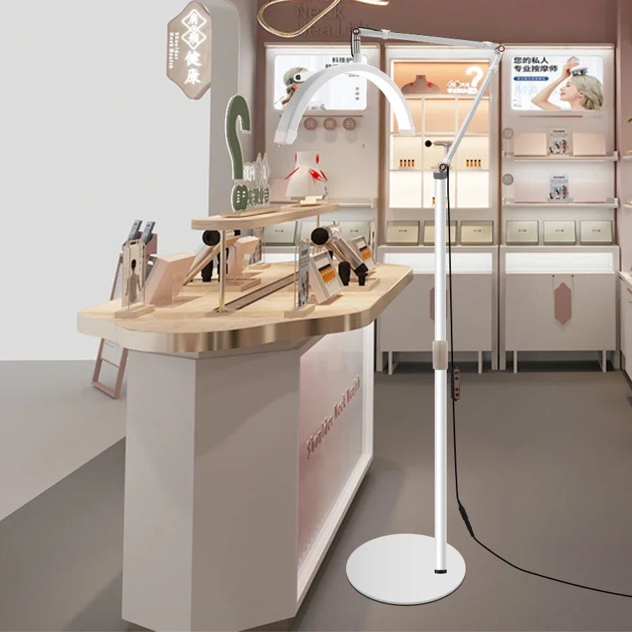 DecorBites™ LED Moon Beauty Floor Lamp for Eyebrow Tattoo & Eyelash Extensions