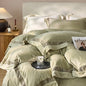 Luxury Gold Velvet Lace Duvet Bedding Set by Decobites, Cozy Furry Winter Collection