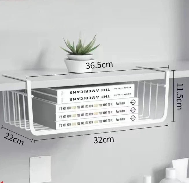 DecorBites™ Kitchen Organizer Shelf Desk Storage Rack Mesh Basket Wardrobe Holders