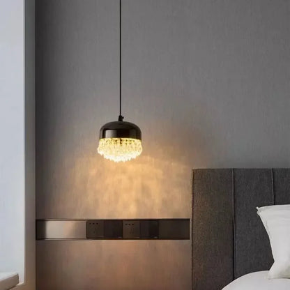 DecorBites™ Crystal Tassel Chandelier for Bedroom Dining Room Bedside Glass Pendant Light