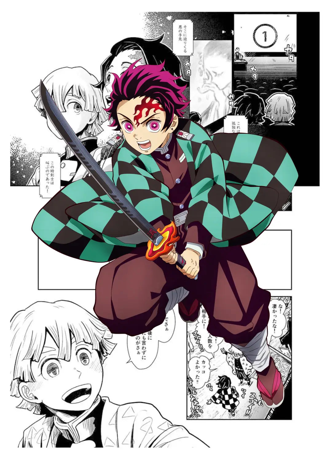 DecorBites™ Demon Slayer Anime Canvas Poster for Home Decor