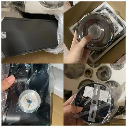 DecorBites™ Leather LED Pendant Lamp: Modern Lighting for Living Room, Hall, and Villa