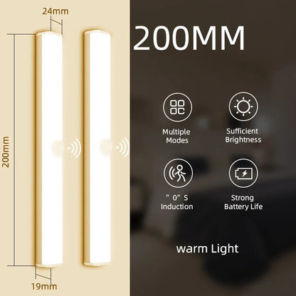 DecorBites™ LED Sensor Cabinet Light for Home Kitchen Night Bar USB Rechargeable