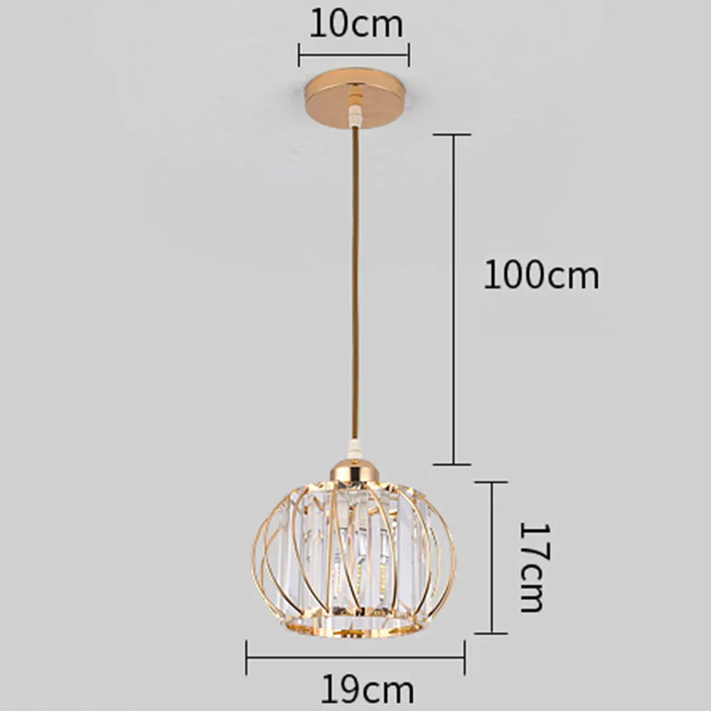 DecorBites™ Crystal Ceiling Lamp: Modern Nordic Aisle Corridor Light for Elegant Home Decor