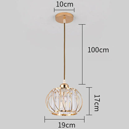 DecorBites™ Crystal Ceiling Lamp: Modern Nordic Aisle Corridor Light for Elegant Home Decor