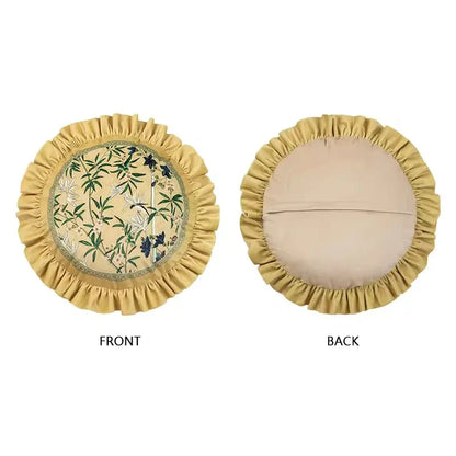 غطاء وسادة قطني مخملي من DecorBites™ Autum Orchid - ديكور منزلي شرقي