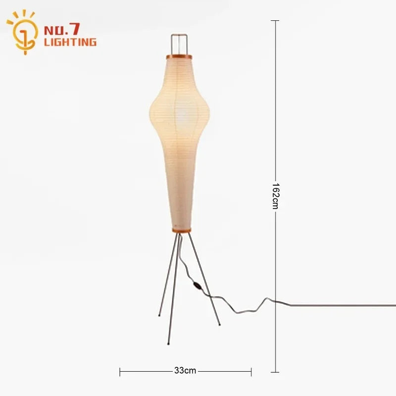 Zen Iron Wood Floor Lamp