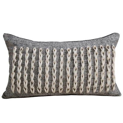 DecorBites™ Black & White Light Luxury Designer Pillow Cover - Living Room & Hotel Sofa Décor