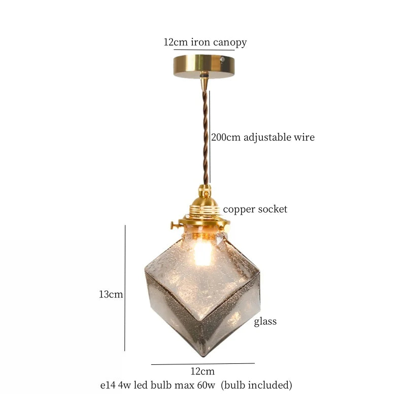Lava Glass Vintage Pendant Light
