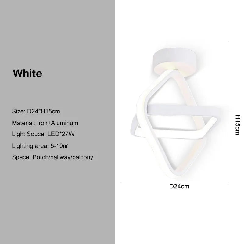 DecorBites™ Black Gold LED Ceiling Lights with Remote Control - Indoor Chandelier Lighting