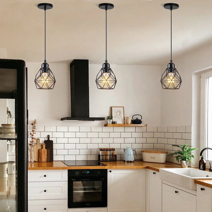 DecorBites™ Industrial Loft Pendant LED Ceiling Light for Home Living Room Kitchen Decor