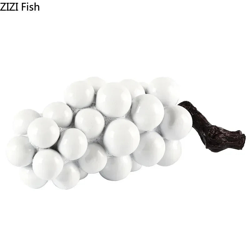 Adorno de escritorio DecorBites™: Figura de uva en brocheta, artesanía, estatua de frutas.