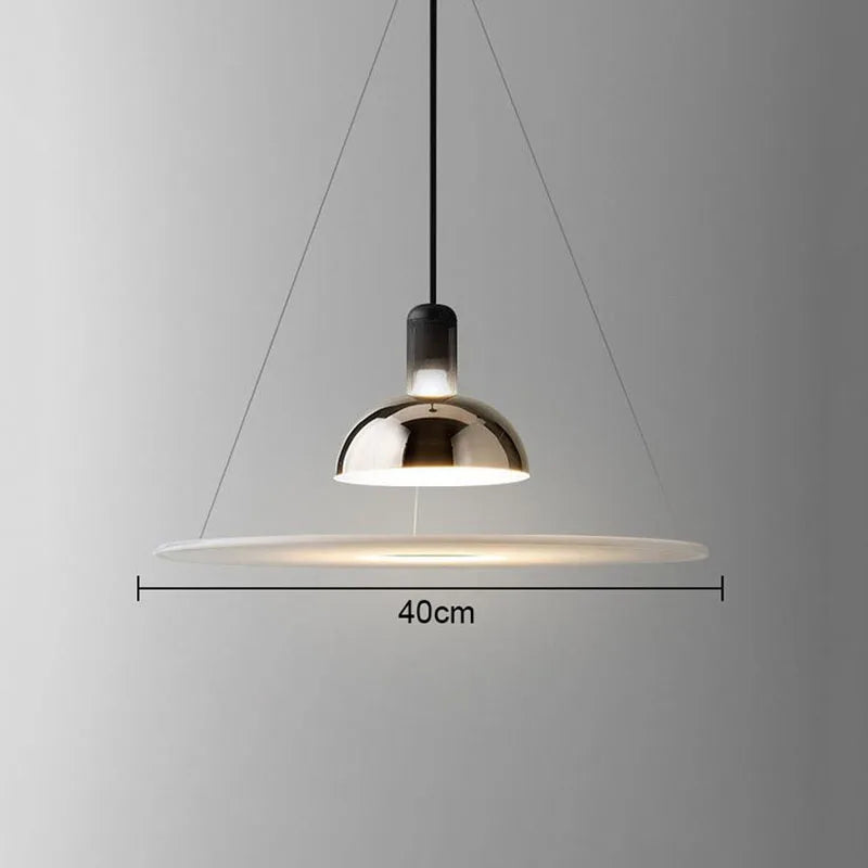 DecorBites™ Flying Saucer Chandelier: Luxury LED Indoor Pendant Lighting for Restaurant, Bar, Bedroom.