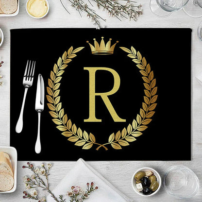 DecorBites™ Kitchen Table Mats Set of 4, 42*32cm, Cotton Linen Coasters for Dining Home Decor