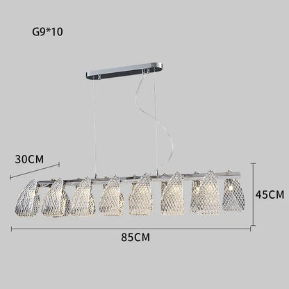 DecorBites™ Glass Pinecone LED Chandelier: Modern Art Deco Pendant Lighting