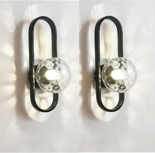 DecorBites™ LED Glass Wall Sconce Lamp for Bedroom Living Room Staircase