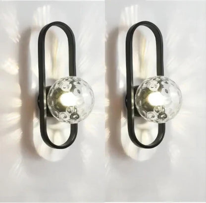 DecorBites™ LED Glass Wall Sconce Lamp for Bedroom Living Room Staircase