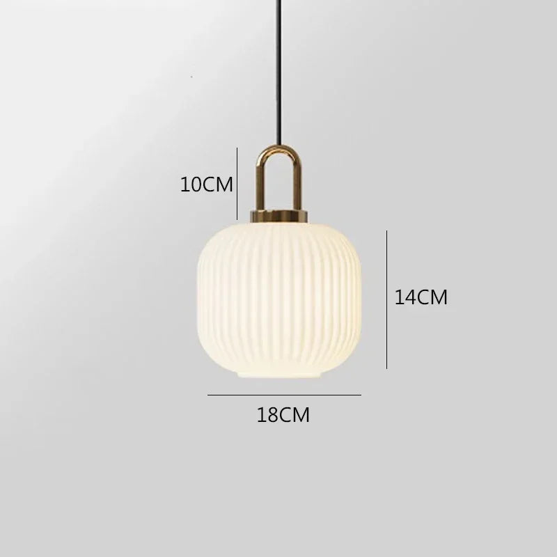 DecorBites™ Glass Stripe LED Pendant Lights for Stylish Indoor Home Decor