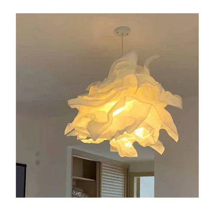 DecorBites™ Nordic Paper Pendant Lights: DIY Cloud Lampshade Fixtures for Living Room, Restaurant & Christmas
