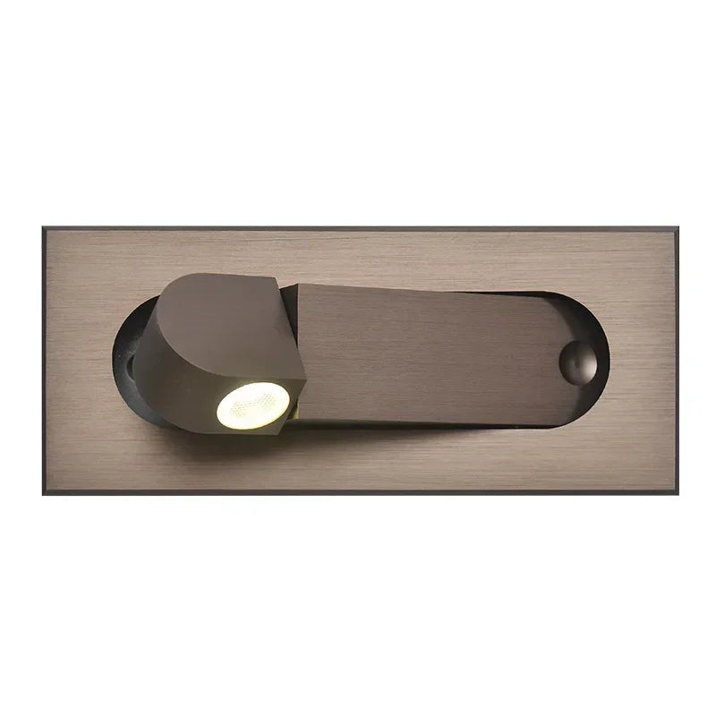 DecorBites™ LED Wall Lamp: Adjustable Angle, Bedroom Reading Light, Recessed Design