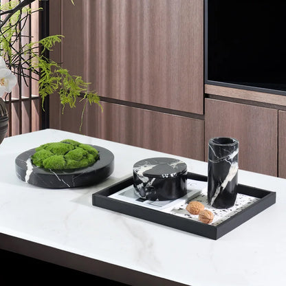 Tarro de almacenamiento de piedra de mármol antiguo DecorBites™ Caja de lujo