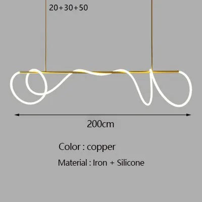 Decorbites™ Gold Schwarz LED Kronleuchter Modern Minimalistischer Pendel für Heimdekoration Beleuchtung