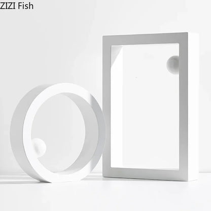 DecorBites™ Geometric Circle Desk Ornament Minimalist Modern Abstract Art Aesthetic Decor