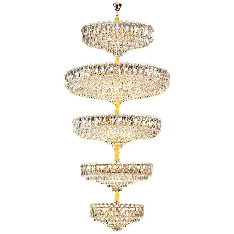 DecorBites™ Crystal Living Room Chandelier: Modern Luxury High-Rise Villa Personality Creative Hotel Décor