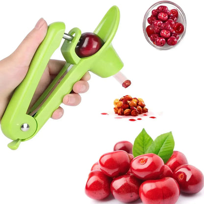 DecorBites™ Cherry Fruit Pitter Remover Tool - Easy Olive Core Corer Gadget Stoner