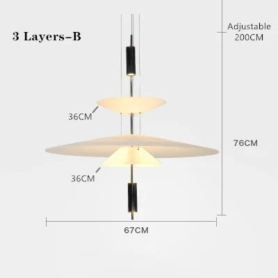DecorBites™ Designer Saucer UFO Pendant Light for Modern Home Decor