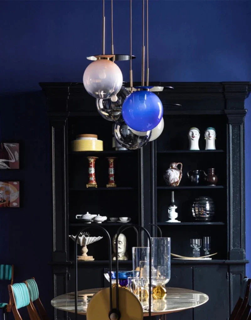 DecorBites™ Colorful Glass Metal Dinning Pendant Lamp