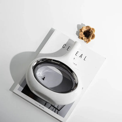 DecorBites™ Golden Flower Vase for Home Decoration and Flower Arrangement