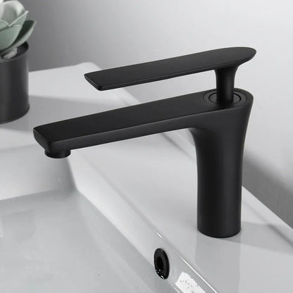 DecorBites™ Brushed Gold Brass Basin Faucet Cold Hot Water Mixer Sink Tap Black/Chrome