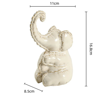 DecorBites™ Elephant Abstract Bubble Sculpture Home Decor Figurine