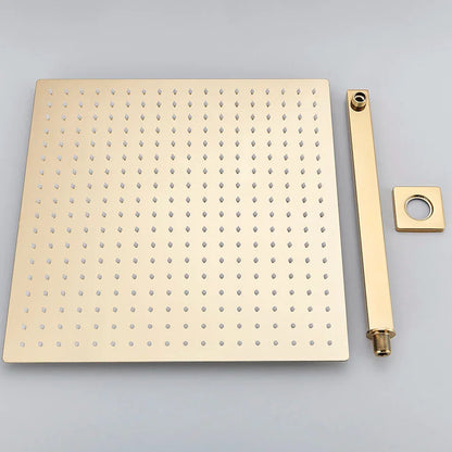 رأس دش مطري فاخر من DecorBites™ مقاس 16 بوصة مع ذراع دش مثبت على الحائط - ملحق حمام