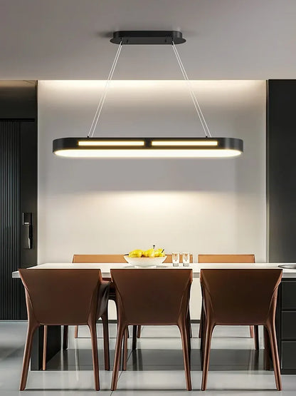 DecorBites™ LED Office Chandelier: Modern Minimalist, Creative & Luxe Dining Room Lighting
