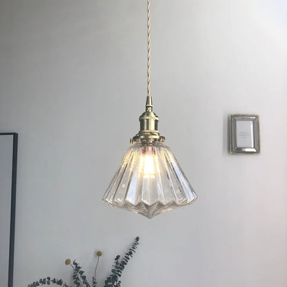 DecorBites™ Diamond Amber Glass LED Pendant Lights - Nordic Modern Hanging Lamp