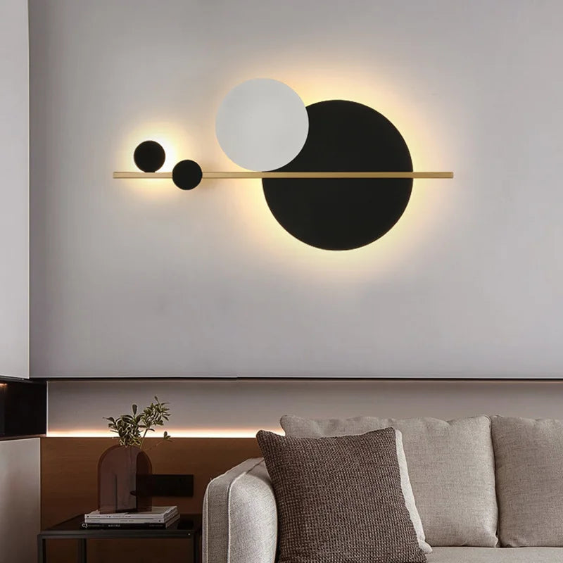 DecorBites™ LED Wall Lamp: Nordic Minimalist Modern Bedroom Living Room Sofa Background Art