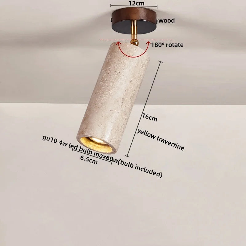 DecorBites™ LED Ceiling Light with Wood Base and White Glass Shade