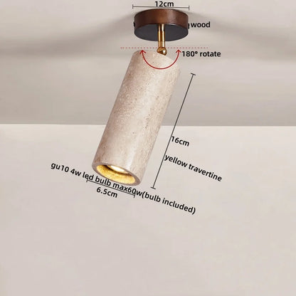 DecorBites™ LED Ceiling Light with Wood Base and White Glass Shade