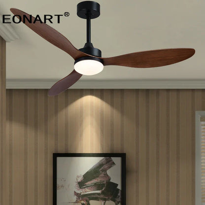 مروحة سقف DecorBites™ بشفرات بلاستيكية أنيقة مقاس 52 بوصة مع مصباح وجهاز تحكم عن بعد