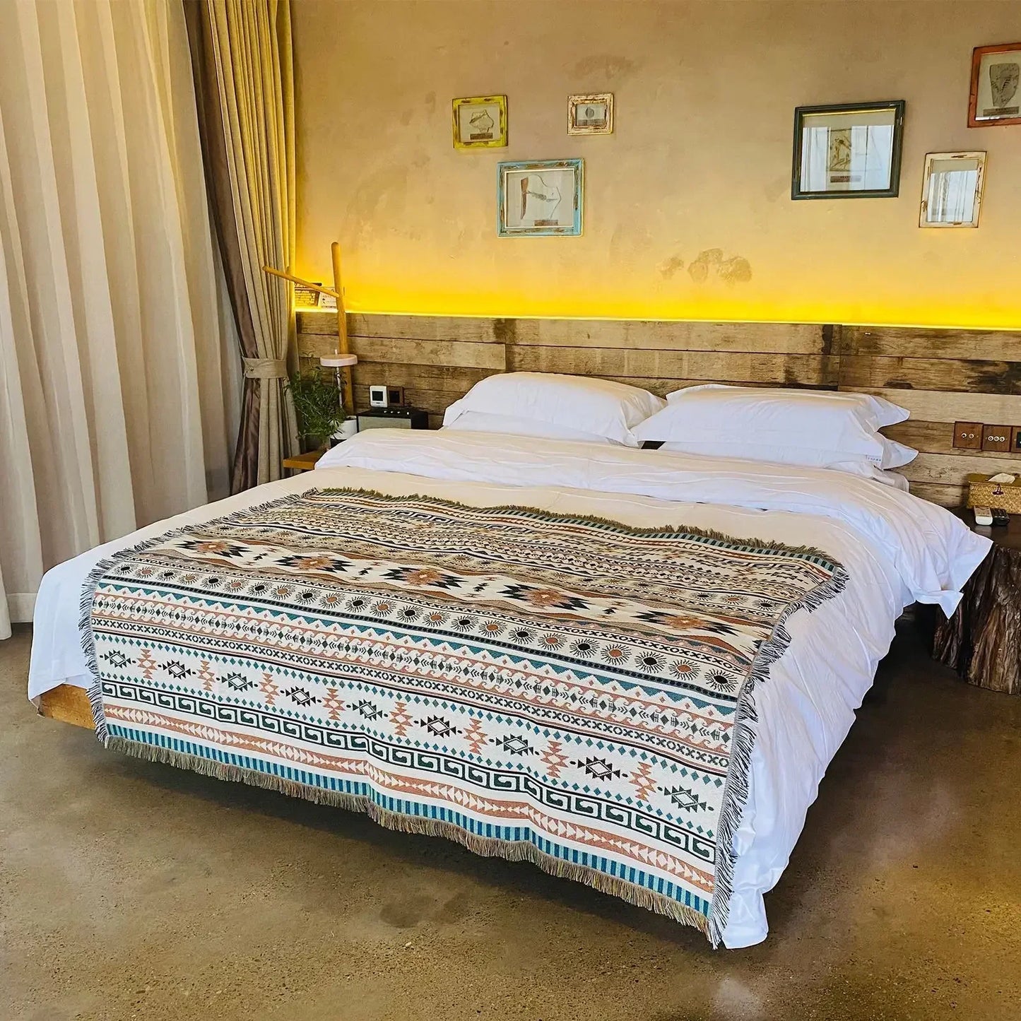 Manta y funda de sofá DecorBites™ Cozy Nordic para camping – Manta de estilo bohemio para exteriores, ideal para la decoración del hogar y hoteles