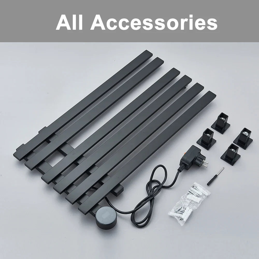 DecorBites™ Electric Towel Warmer Rack Thermostatic Digital Display Stainless Steel Holder