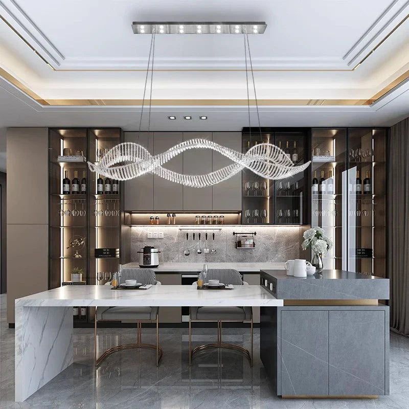 Copper LED Dining Chandelier