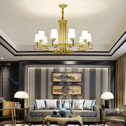 DecorBites™ Chinese Style Luxury Living Room Chandelier for Elegant Homes