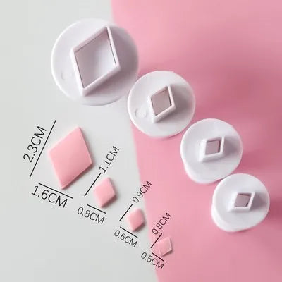 DecorBites™ Heart & Star Cake Decorating Cookie Cutter Set - Mini Pastry Tools For Kids