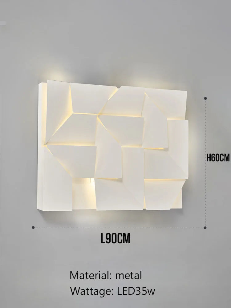 Lámpara de pared interior DecorBites™ con diseño geométrico para dormitorio, sala de estar, escalera y decoración del hogar.